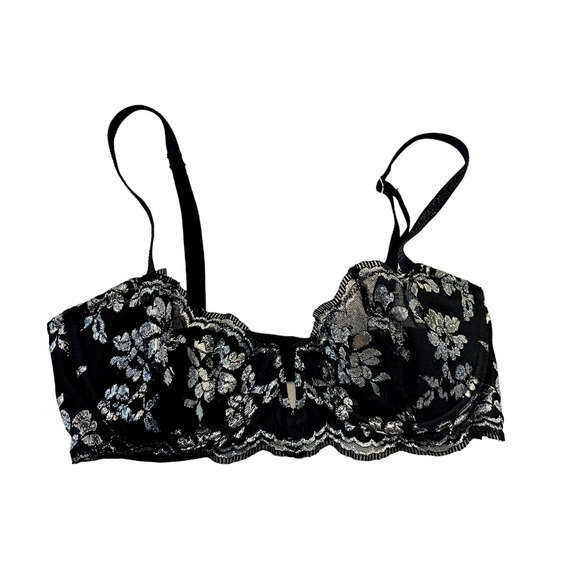 Victoria's Secret Dream Angels Push-Up w/Out Padding 32C Black Lacy - Picture 1 of 3